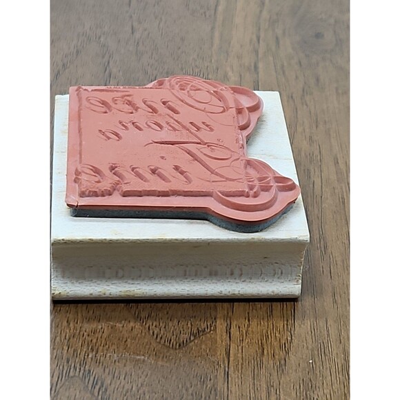 Three 2007 Club Scrap Wood Rubber Stamps- Once Upon A Time, Shop, And Ledger/log - Picture 7 of 16